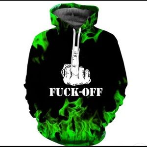 Green/Black F Bomb Hoodie